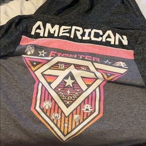 American fighter hooded zip jacket